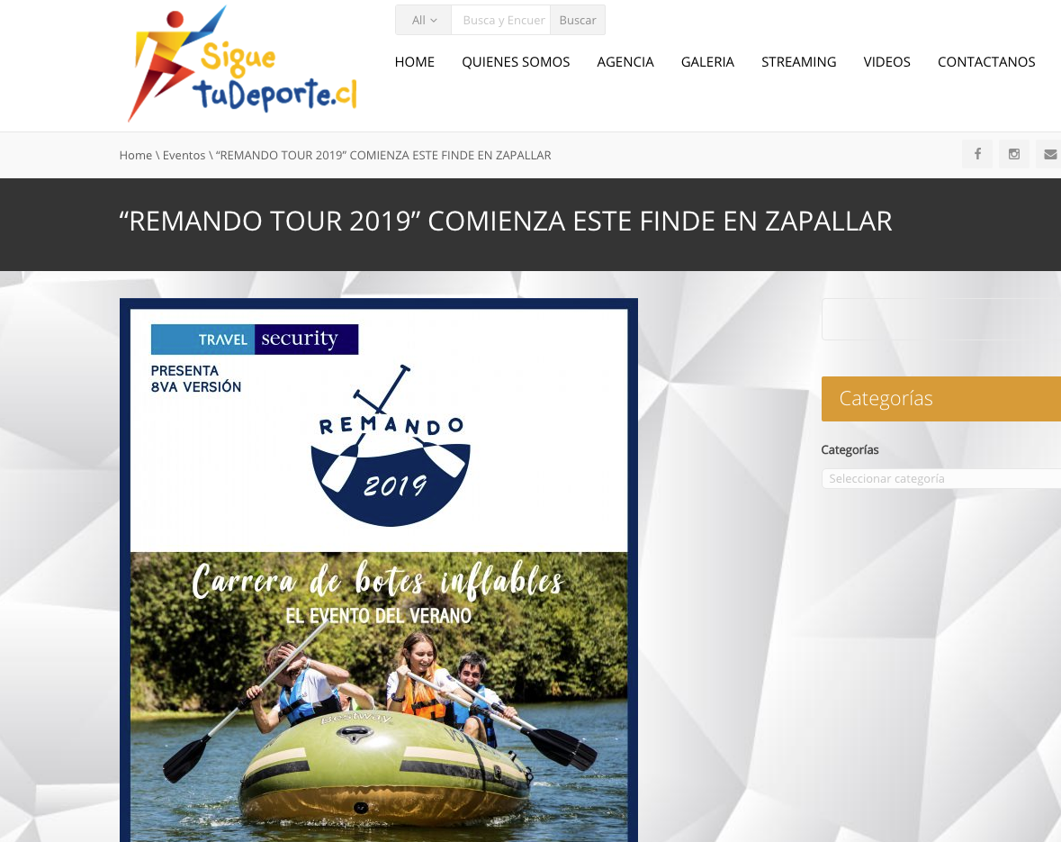 “REMANDO TOUR 2019” COMIENZA ESTE FINDE EN ZAPALLAR